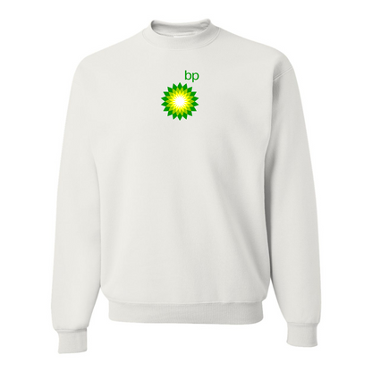 Men's BP Oil Logo  JERZEES NuBlend Crewneck Sweatshirt