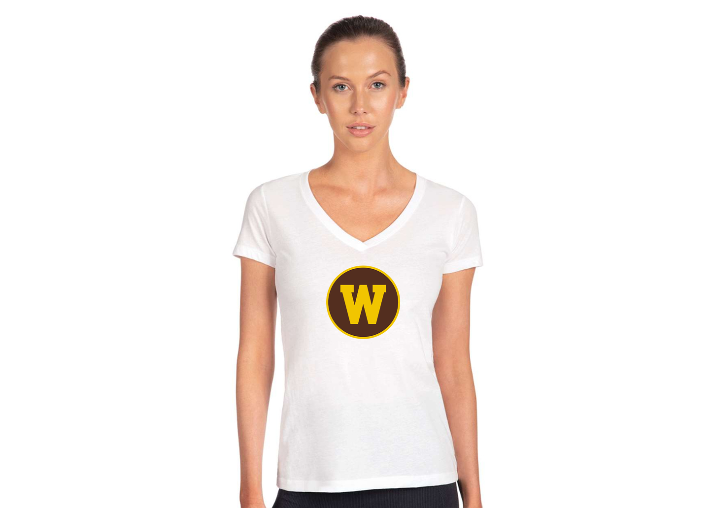 Women's Western Michigan Broncos Next Level V-Neck T-Shirt