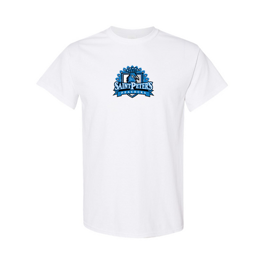 Men's Saint Peters Peacocks Logo Cotton T-Shirt