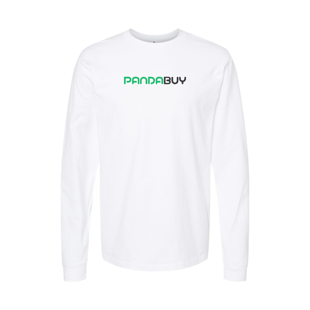 Youth Pandabuy Logo Cotton Long Sleeve T-Shirt