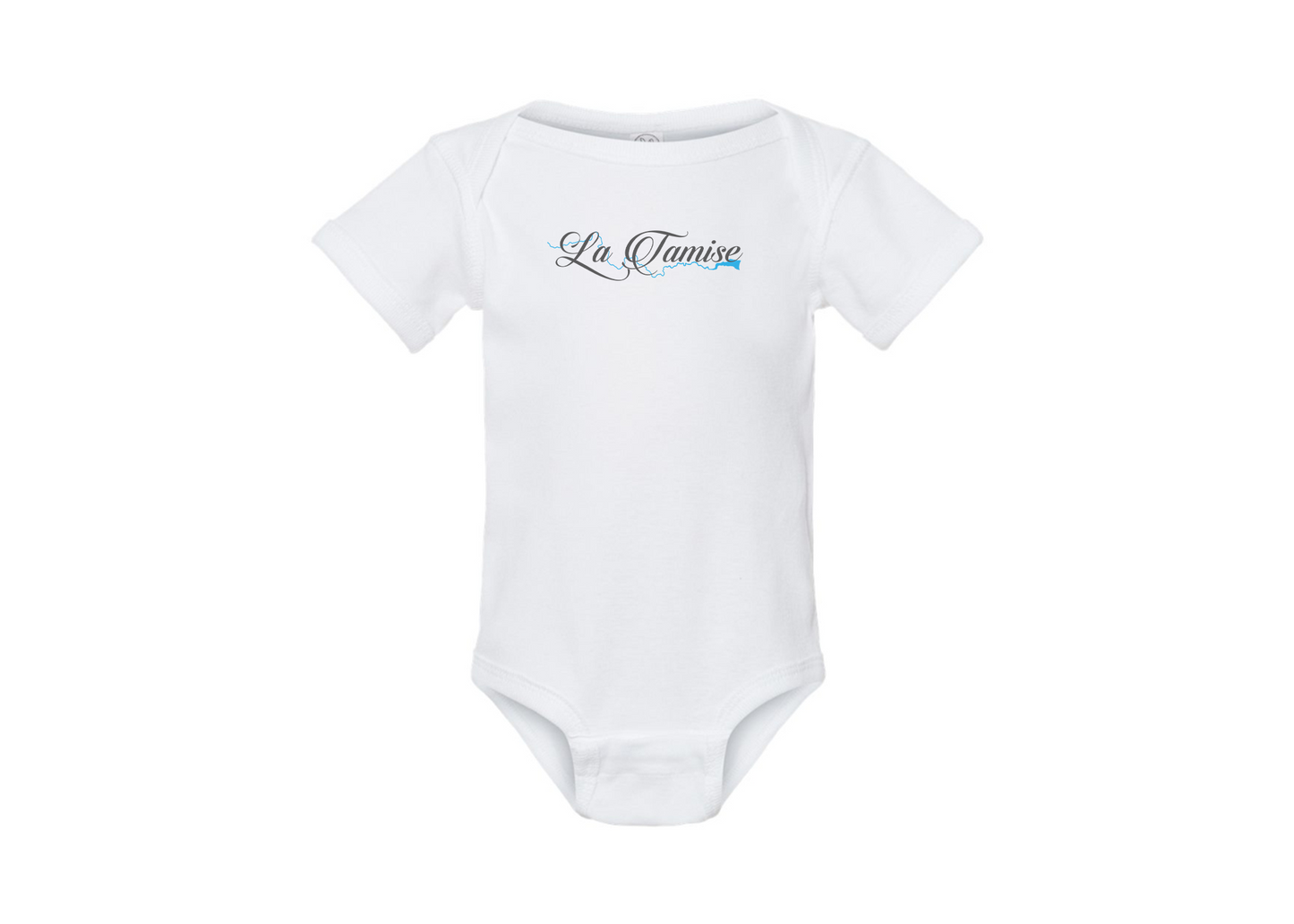 La Tamise Logo  Rabbit Skins Infant Baby Rib Bodysuit