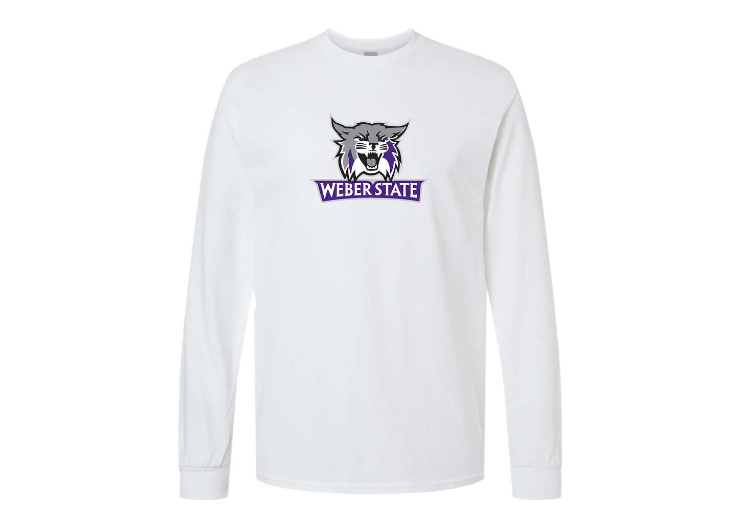 Men's Weber State Wildcats Gildan Heavy Cotton Long Sleeve T-Shirt