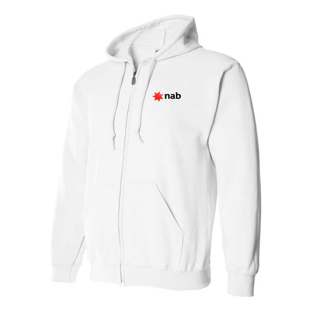 Men's NAB (National Australia Bank) Logo Zipper Hoodie