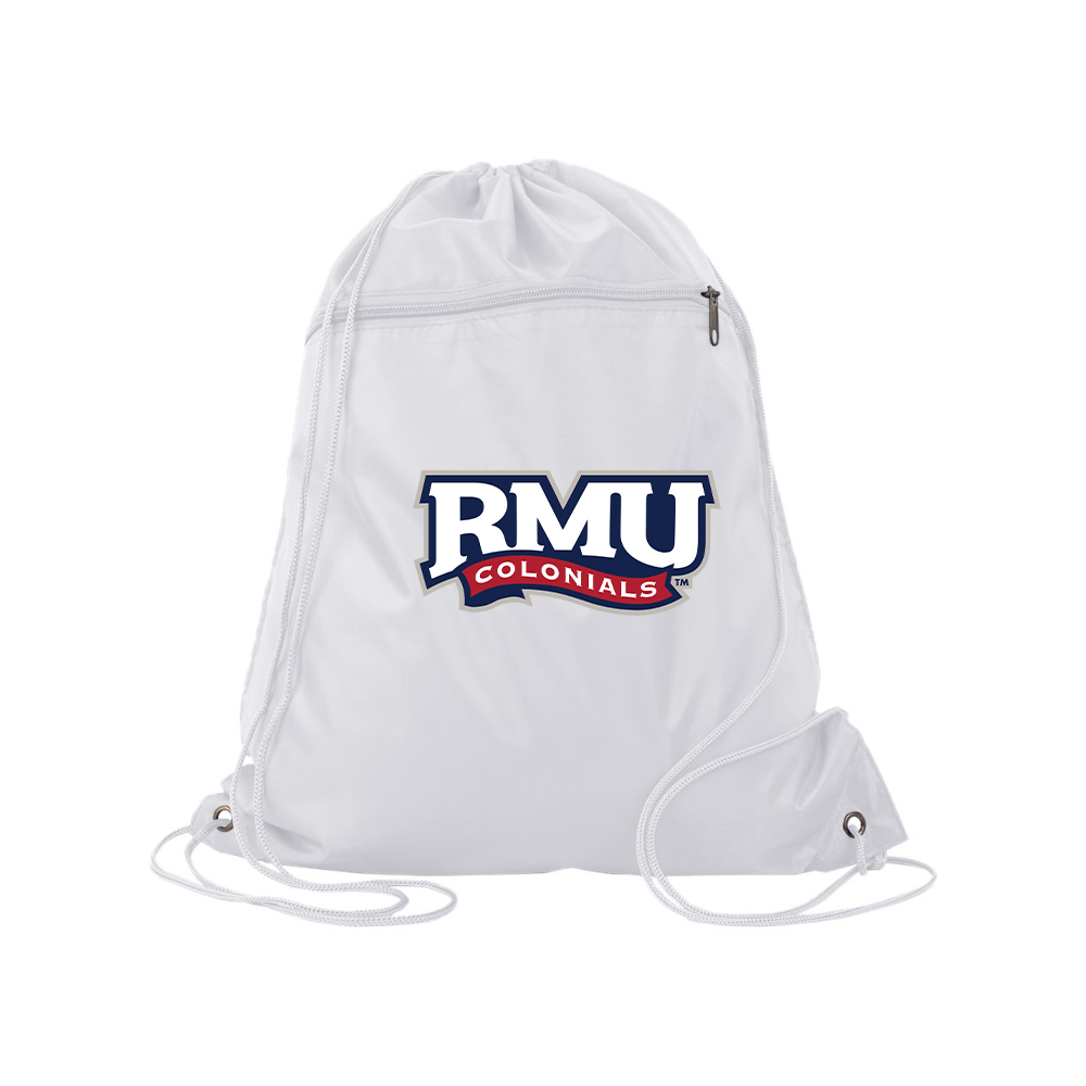 Robert Morris Colonials Logo Q-Tees - Polyester Cinchpack