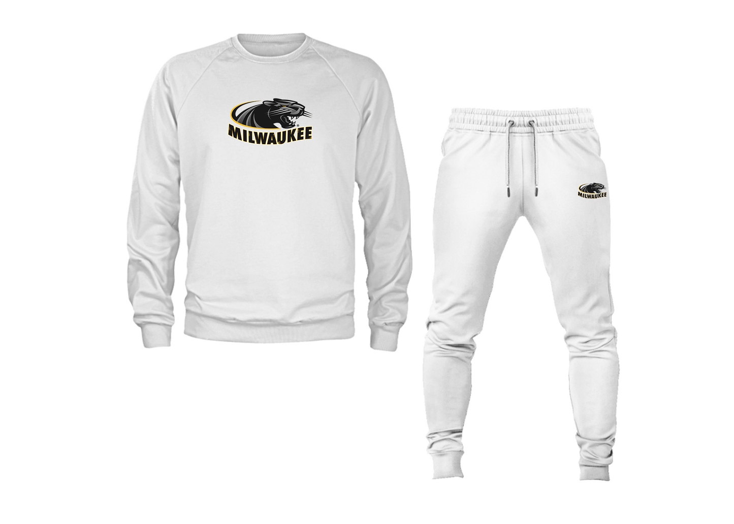 Men's Wisconsin Milwaukee Panthers Crewneck Sweatshirt Joggers Suit