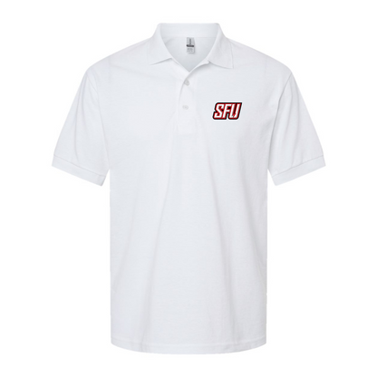 Men's Saint Francis Red Flash Logo Gildan Dry Blend Jersey Polo