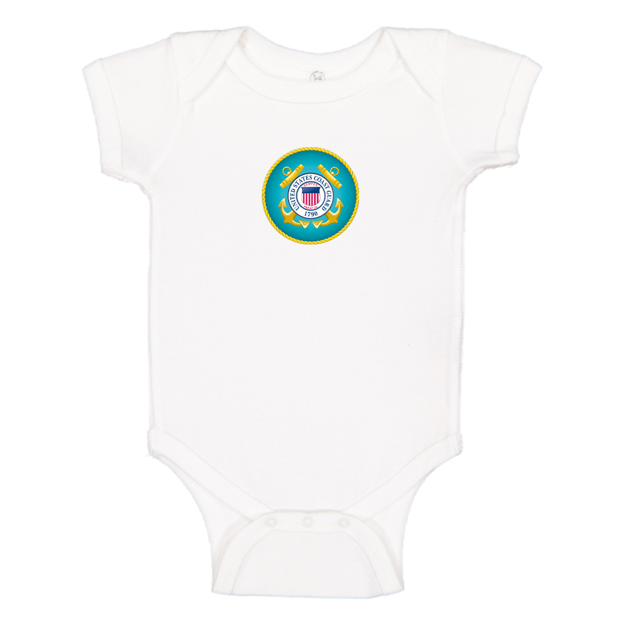 Coast Guard Logo Baby Romper Onesie