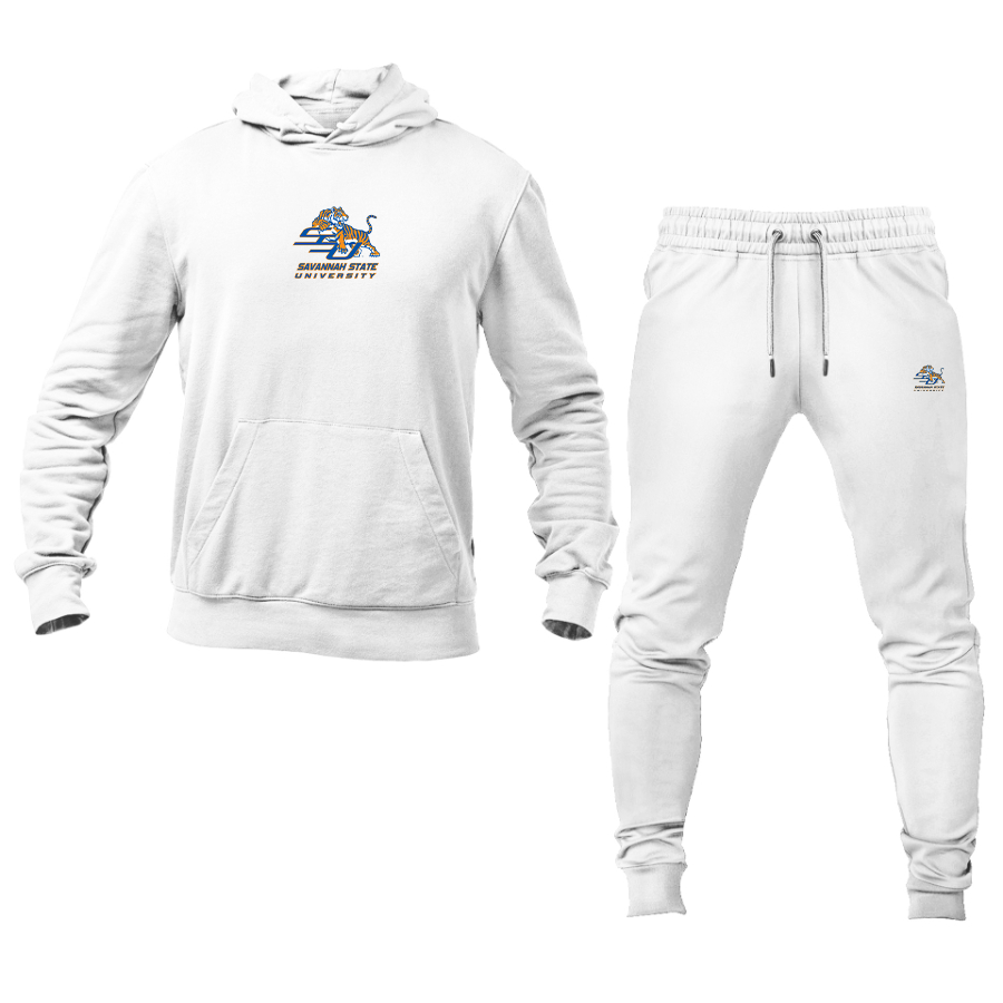 Men's Savannah State Tigers Logo Hoodie Joggers Set
