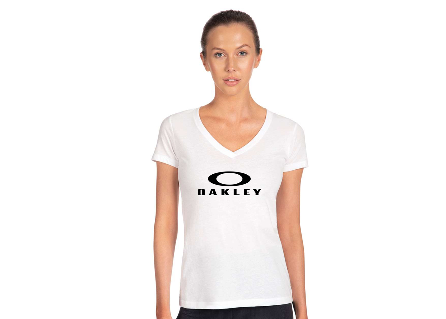 Women's  Oakley Logo Next Level V-Neck T-Shirt