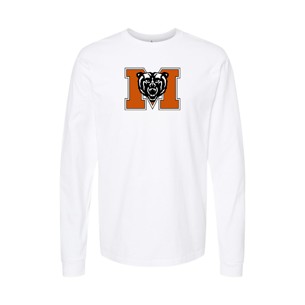 Youth Mercer Bears Logo Cotton Long Sleeve T-Shirt