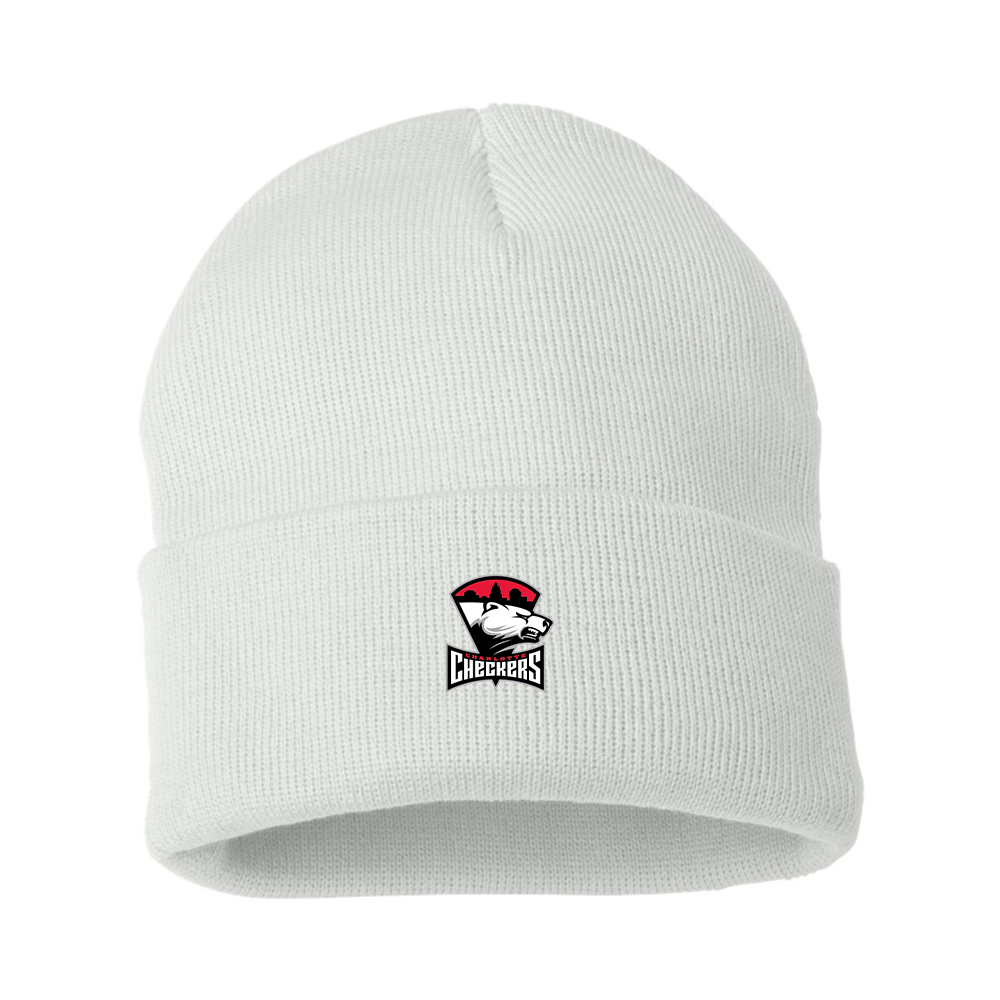 Charlotte Checkers Logo Beanie Hat