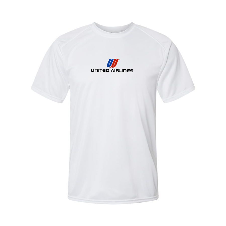 Men's United Airlines Logo Polyester T-Shirt