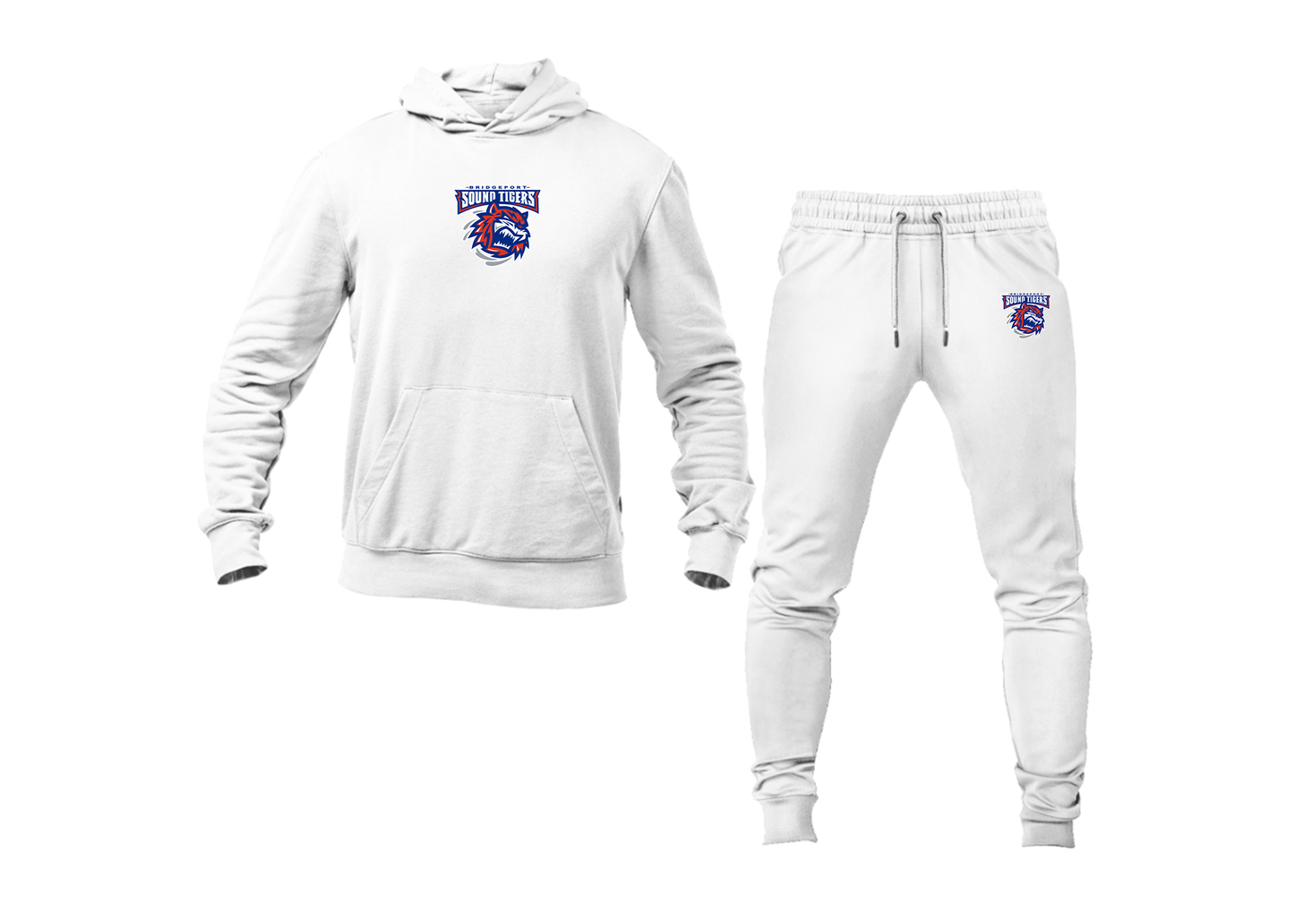 Men's Bridgeport Sound Tigers Logo Hoodie Joggers Set