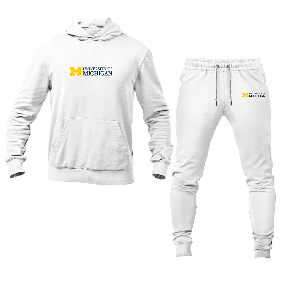 Men's University of Michigan Logo Hoodie Joggers Set