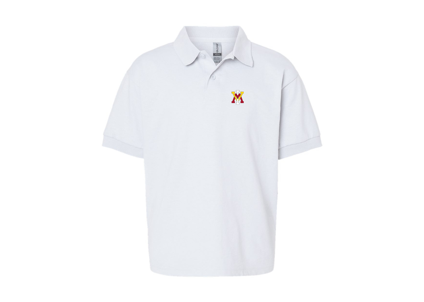 Youth VMI Keydets Gildan Dry Blend Jersey Polo