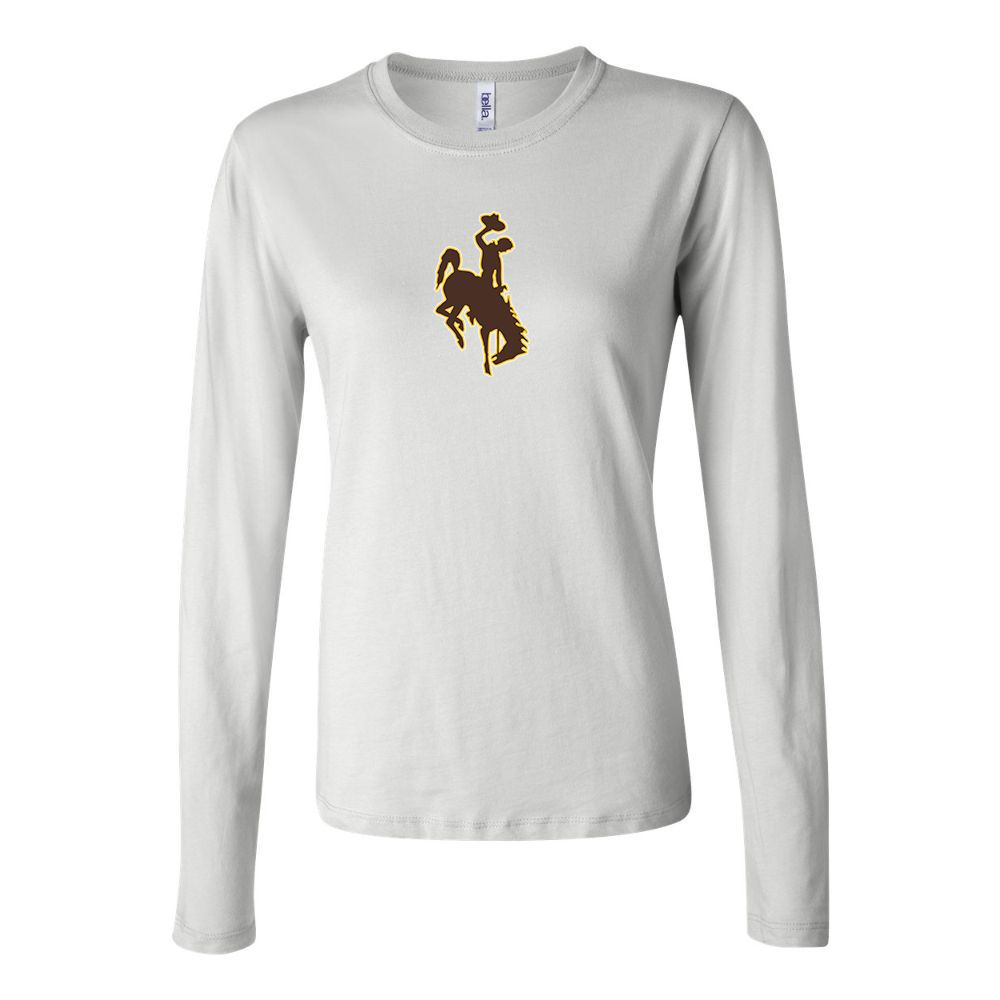 BELLA CANVAS Women’s Wyoming Cowboys Jersey Long Sleeve Tee