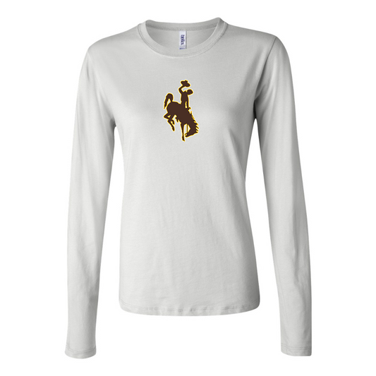BELLA CANVAS Women’s Wyoming Cowboys Jersey Long Sleeve Tee