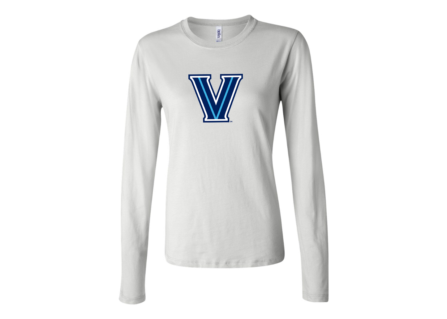 BELLA CANVAS Women’s Villanova Wildcats Jersey Long Sleeve Tee