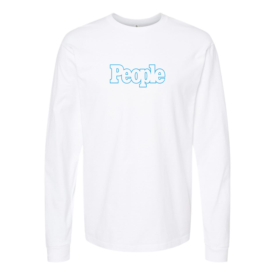 Youth People Magazine Logo Cotton Long Sleeve T-Shirt