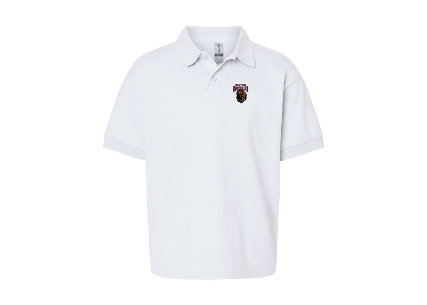 Youth Montana Grizzliesl  Gildan Dry Blend Jersey Polo