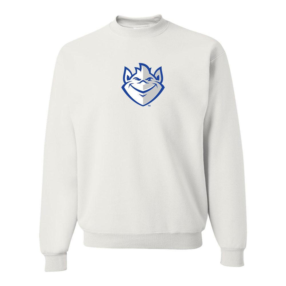 Men's Saint Louis Billikens Logo JERZEES NuBlend Crewneck Sweatshirt