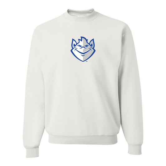 Men's Saint Louis Billikens Logo JERZEES NuBlend Crewneck Sweatshirt