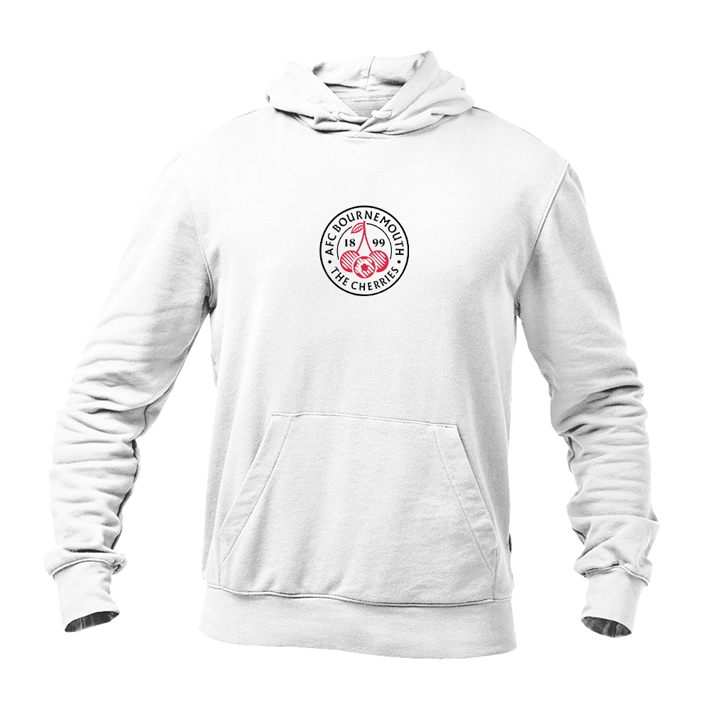 Men's AFC Bournemouth Soccer Logo Gildan  Heavy Blend Hooded Sweatshirt