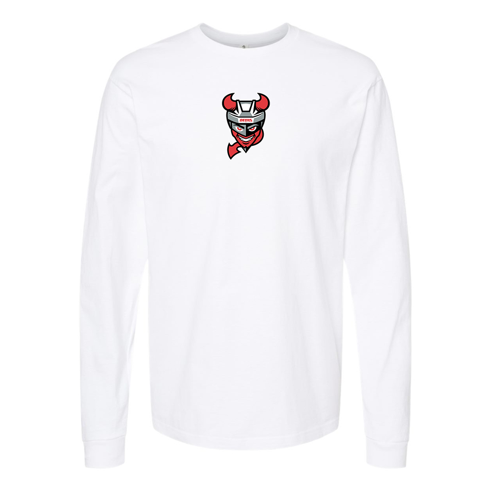 Youth Binghamton Devils Logo Cotton Long Sleeve T-Shirt