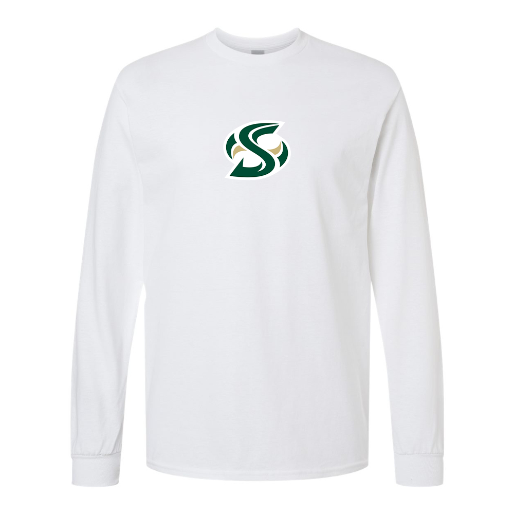 Men's Sacramento State Hornets Logo  Gildan Heavy Cotton Long Sleeve T-Shirt