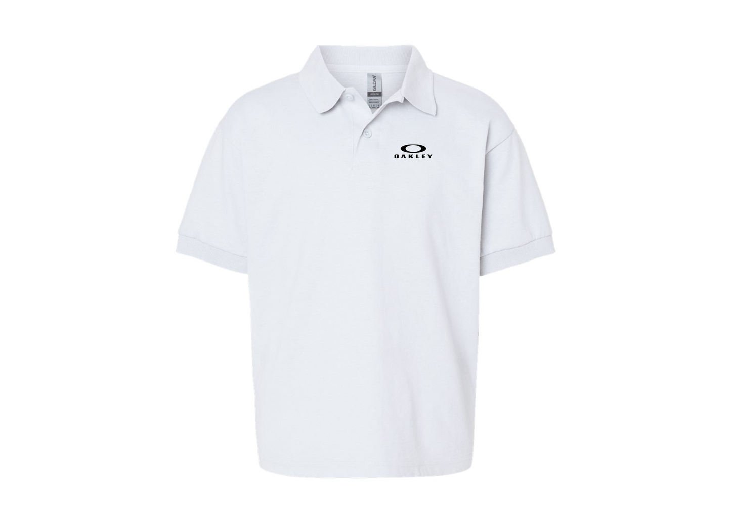 Youth Oakley Logo Gildan Dry Blend Jersey Polo
