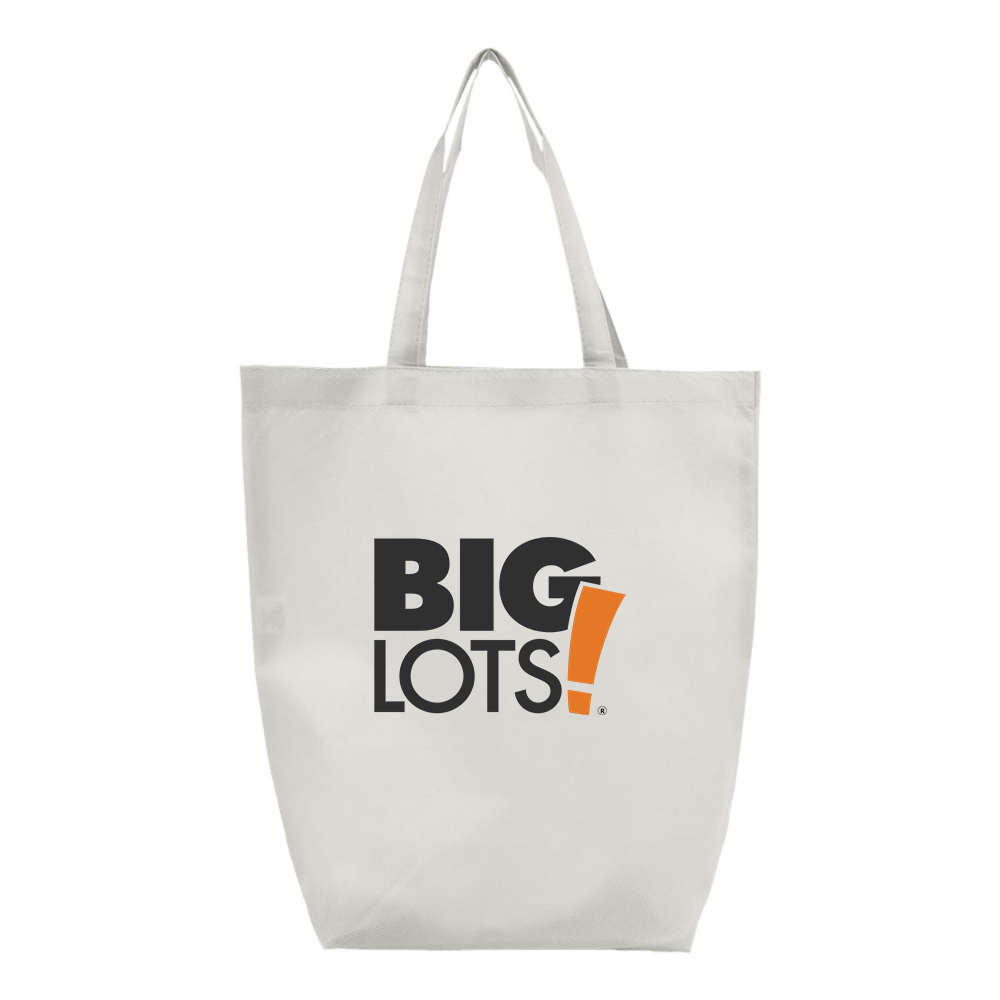 Big Lots Logo Q-Tees Non-Woven Gusset Bottom Tote