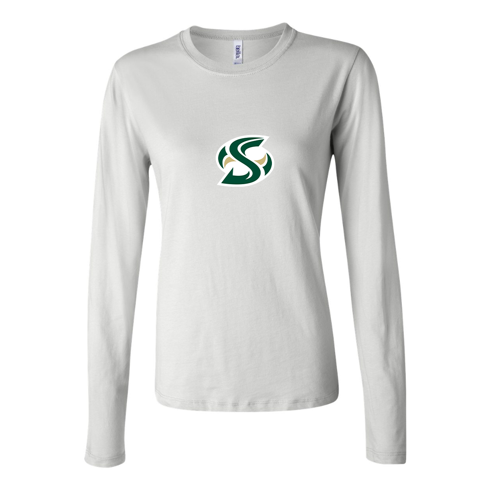 BELLA CANVAS Women’s Sacramento State Hornets Logo  Jersey Long Sleeve Tee