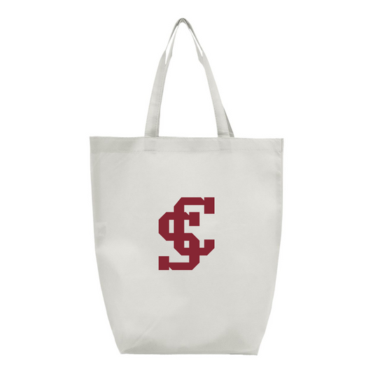 Santa Clara Broncos Logo Q-Tees Non-Woven Gusset Bottom Tote