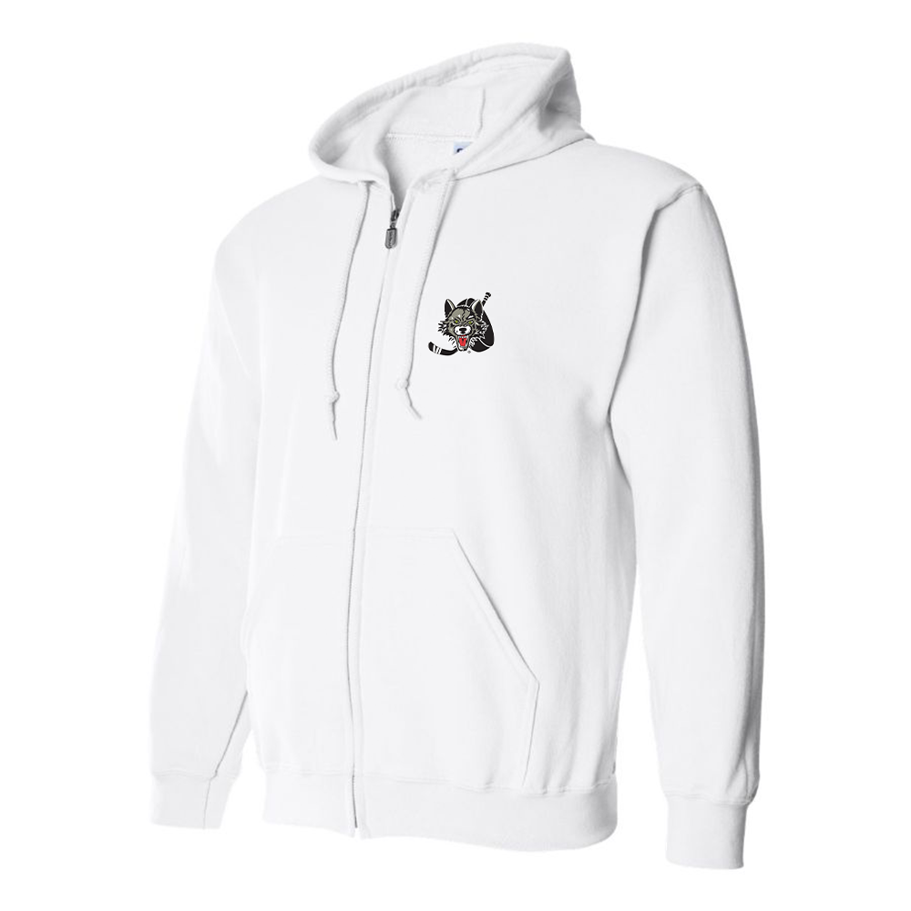Men's Chicago Wolves Logo Zipper Hoodie