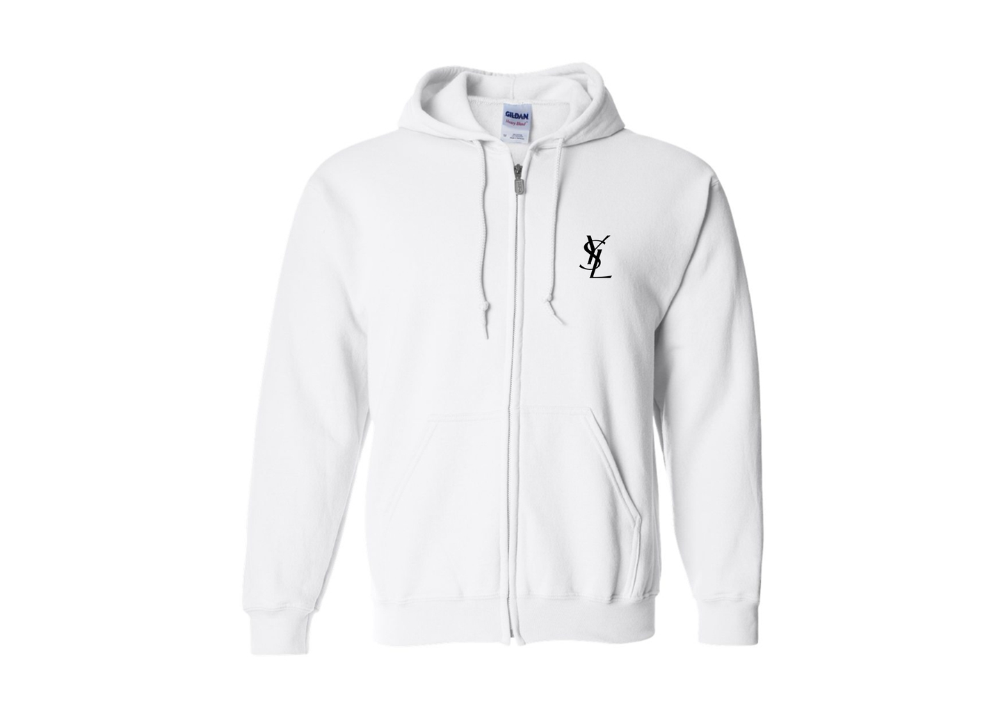 Men's YSL Gildan  Heavy Blend Full Zip Hooded Sweatshirt