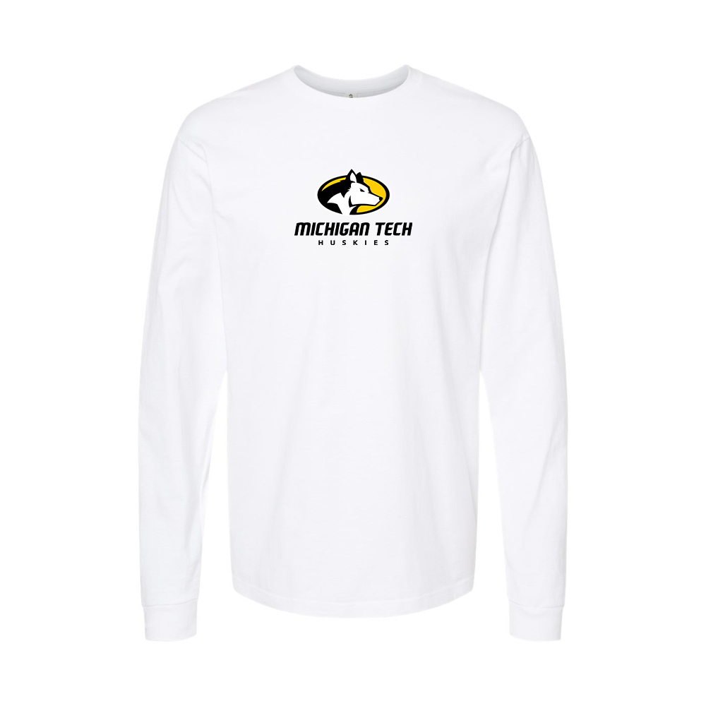 Men's Michigan Tech Huskies Logo Long Sleeve T-Shirt