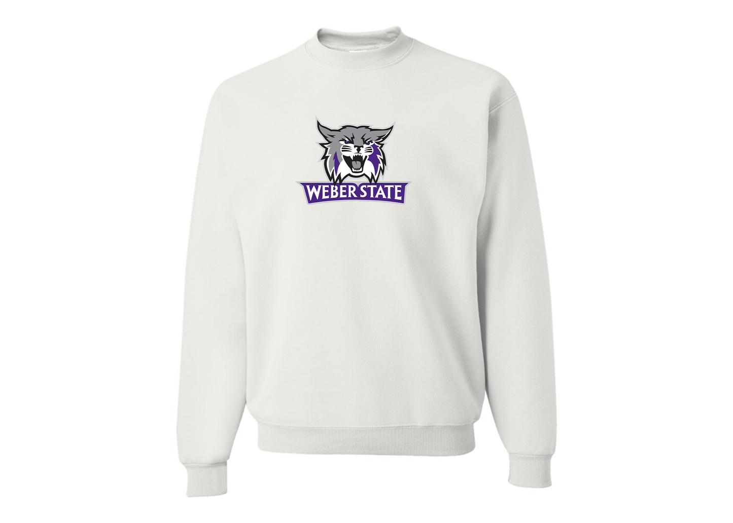 Men's Weber State Wildcats JERZEES NuBlend Crewneck Sweatshirt