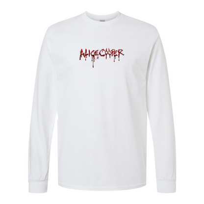 Men's Alice Cooper Logo Gildan Heavy Cotton Long Sleeve T-Shirt