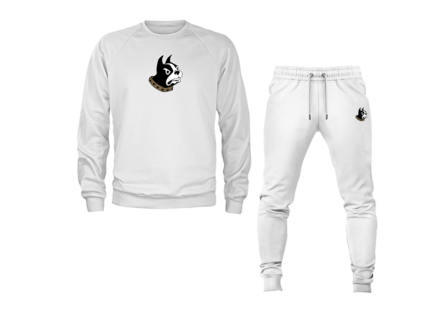 Men's Wofford Terriers Crewneck Sweatshirt Joggers Suit