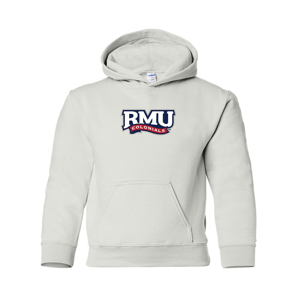 Youth Robert Morris Colonials Logo Gildan Heavy Blend  Hooded Sweatshirt