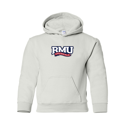 Youth Robert Morris Colonials Logo Gildan Heavy Blend  Hooded Sweatshirt