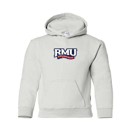 Youth Robert Morris Colonials Logo Gildan Heavy Blend  Hooded Sweatshirt