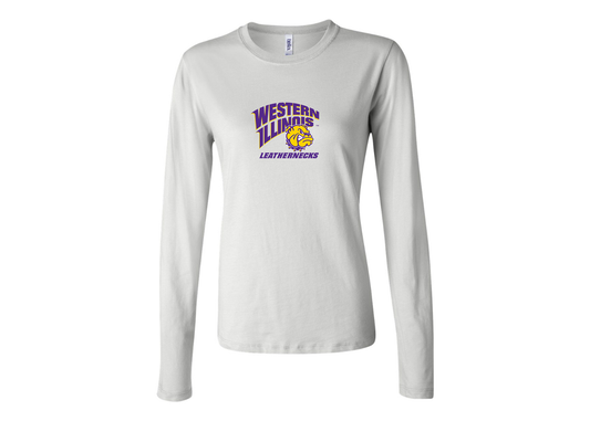 BELLA CANVAS Women’s Western Illinois Leathernecks Jersey Long Sleeve Tee