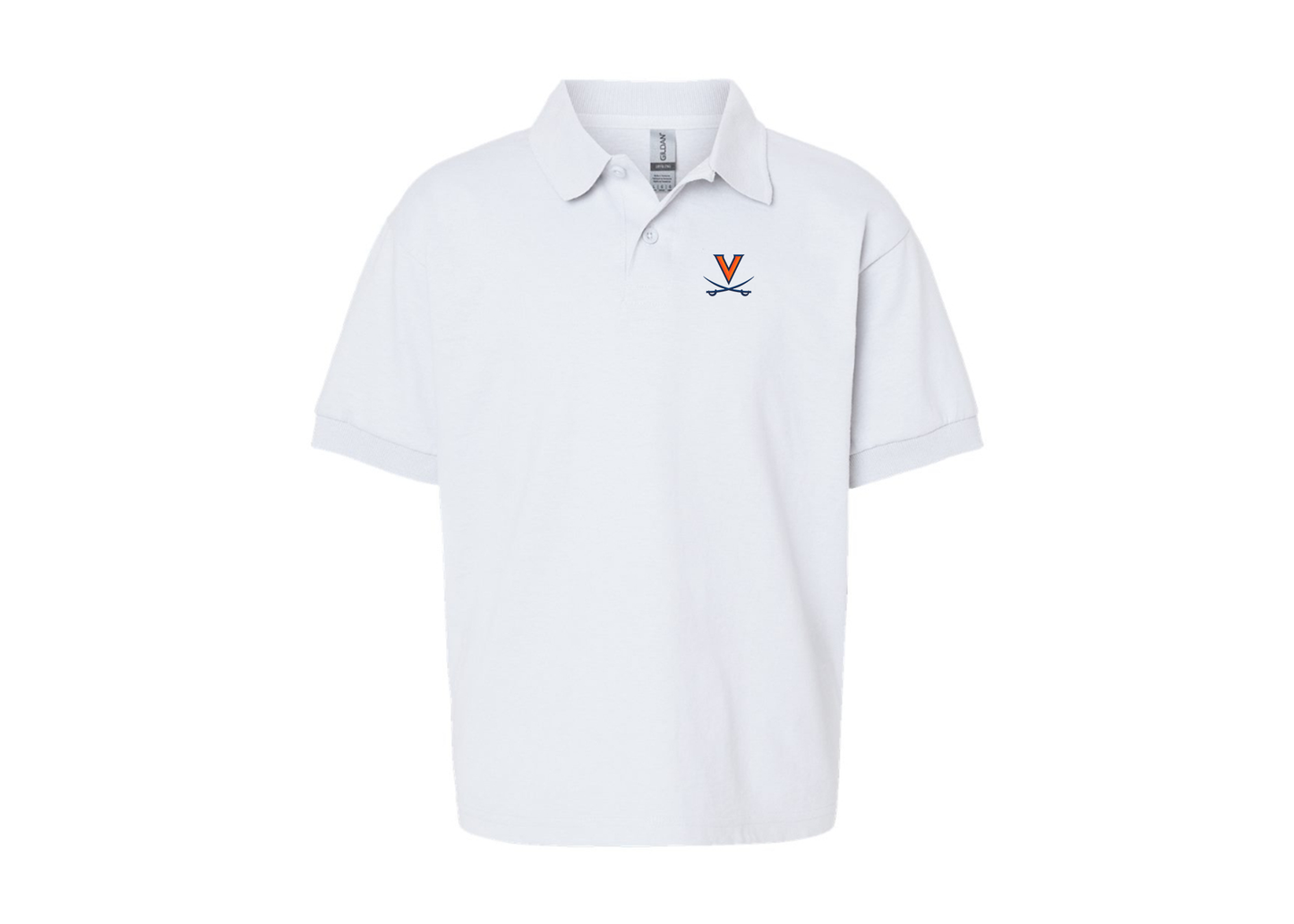 Youth Virginia Cavaliers Gildan Dry Blend Jersey Polo