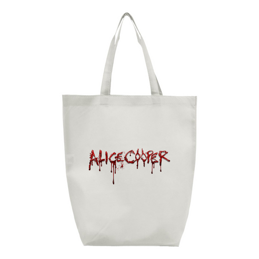 Alice Cooper Logo Q-Tees Non-Woven Gusset Bottom Tote