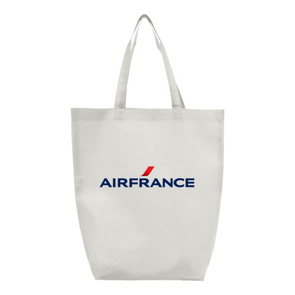 Air France Logo Q-Tees Non-Woven Gusset Bottom Tote