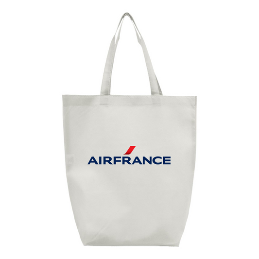 Air France Logo Q-Tees Non-Woven Gusset Bottom Tote