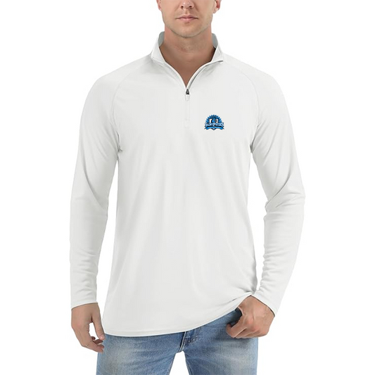 Men's Saint Peters Peacocks Logo Lightweight Quarter-Zip Athletic Shirt Long Sleeve Performance Wear