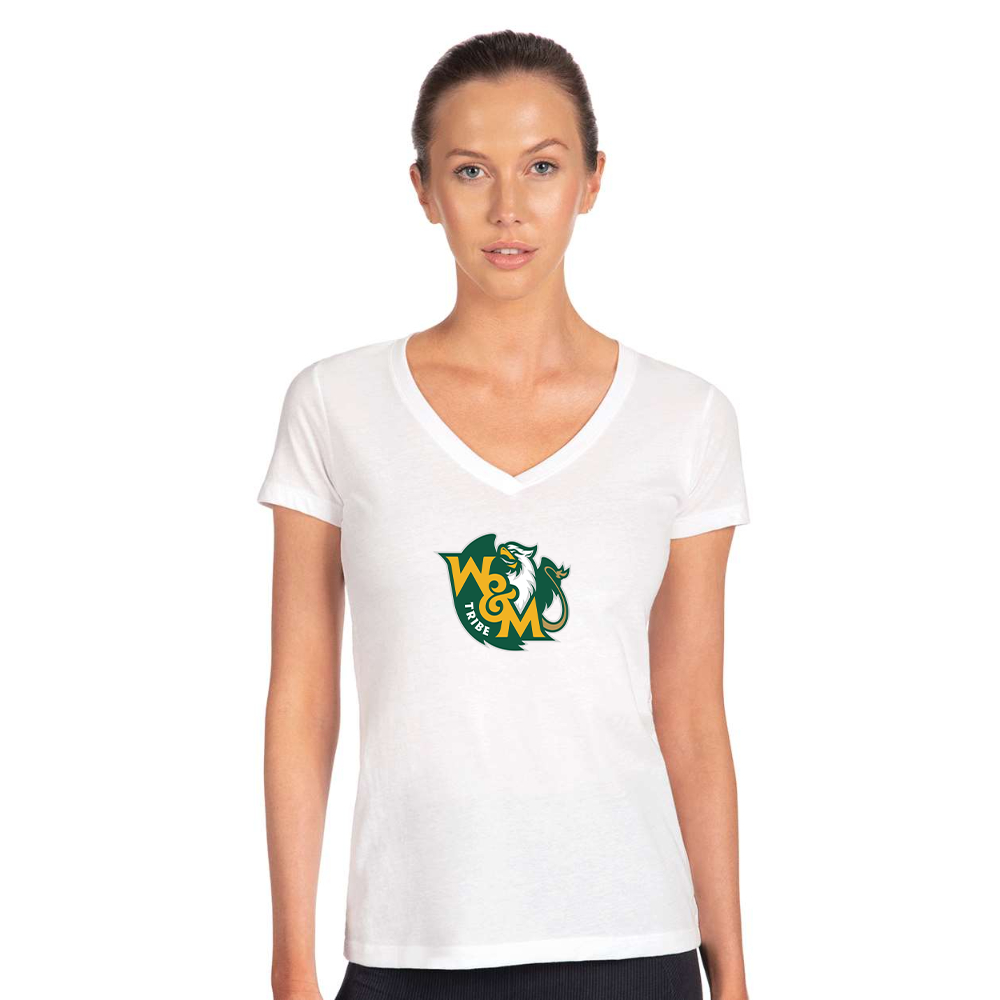 Women's William and Mary Tribe Next Level V-Neck T-Shirt