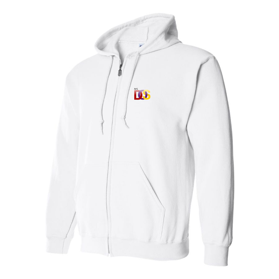 Men's MS DOS Logo Zipper Hoodie